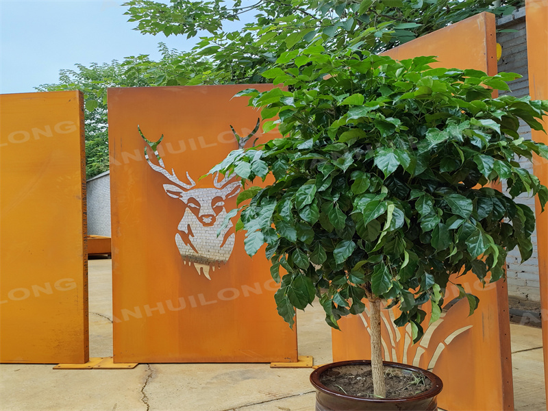 backyard corten steel screen supplier